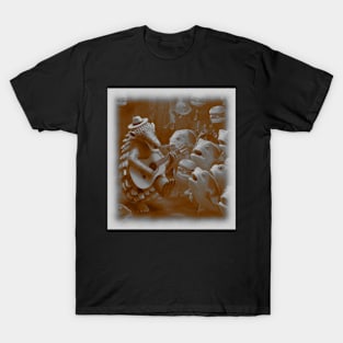 pangolin playing guitar for piranhas T-Shirt